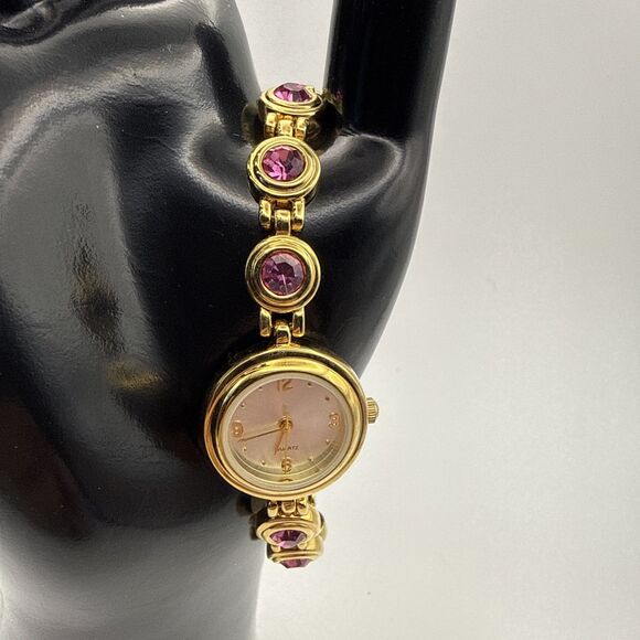Movt Accessories - New Gold Watch With Pink Jewels